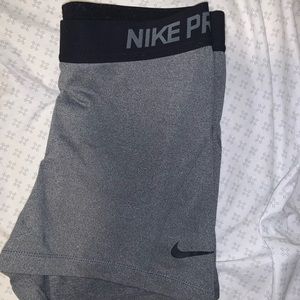 Grey Nike Pro Shorts